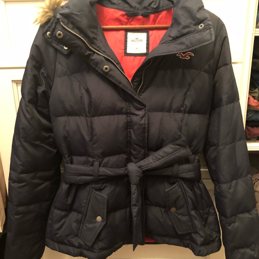 Navy Blue Puffer Jacket